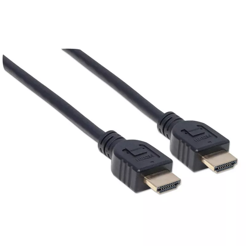 Manhattan HDMI 4K@60Hz Kabel mit Ethernet - CL3-zertifiziert, 3 m, geeignet für die In-Wall-Installation, für ALLE 4K- und 1080p/HD-Anwendungen – zum sofortigen Upgrade oder um bereit zu sein, wenn Sie es brauchen, Stecker-Stecker, Schwarz, Ultra HD 4k x 2k, lebenslange Garantie, Premium High Speed