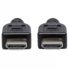 Manhattan HDMI 4K@60Hz Kabel mit Ethernet - CL3-zertifiziert, 3 m, geeignet für die In-Wall-Installation, für ALLE 4K- und 1080p/HD-Anwendungen – zum sofortigen Upgrade oder um bereit zu sein, wenn Sie es brauchen, Stecker-Stecker, Schwarz, Ultra HD 4k x 2k, lebenslange Garantie, Premium High Speed