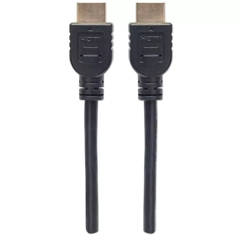 Manhattan HDMI 4K@60Hz Kabel mit Ethernet - CL3-zertifiziert, 3 m, geeignet für die In-Wall-Installation, für ALLE 4K- und 1080p/HD-Anwendungen – zum sofortigen Upgrade oder um bereit zu sein, wenn Sie es brauchen, Stecker-Stecker, Schwarz, Ultra HD 4k x 2k, lebenslange Garantie, Premium High Speed