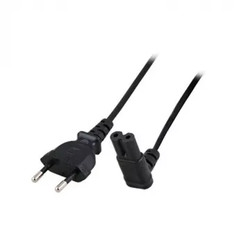 ACT Netzkabel Euro-Stecker - C7-Buchse (abgewinkelt) schwarz 2 m