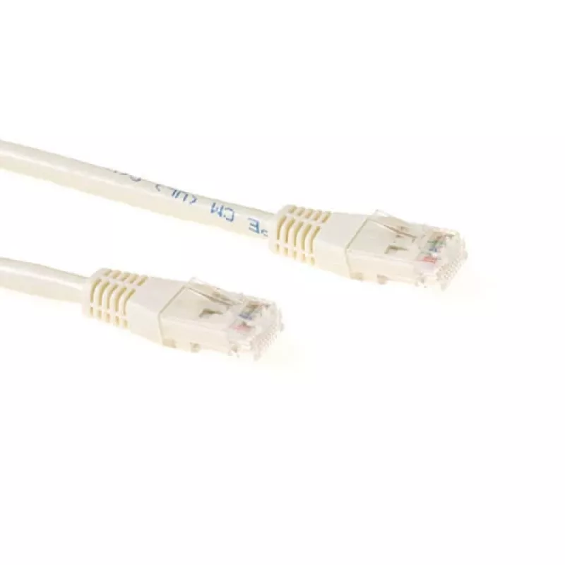ACT Ivory 1.5 meter U/UTP CAT6A Patchkabel mit RJ45-Steckern
