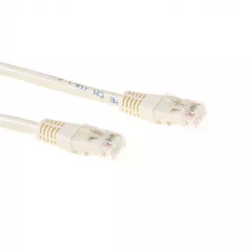 ACT Ivory 3 Meter U/UTP CAT6A Patchkabel mit RJ45-Steckern