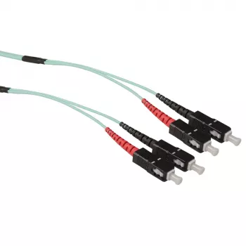 ACT 10 Meter Multimode 50/125 OM3 Duplex robustes Glasfaserkabel mit SC-Steckern