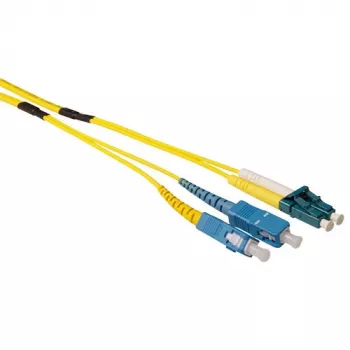 ACT 40 Meter Singlemode 9/125 OS2 Duplex robustes Glasfaserkabel mit LC- und SC-Steckern
