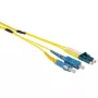 ACT 40 Meter Singlemode 9/125 OS2 Duplex robustes Glasfaserkabel mit LC- und SC-Steckern