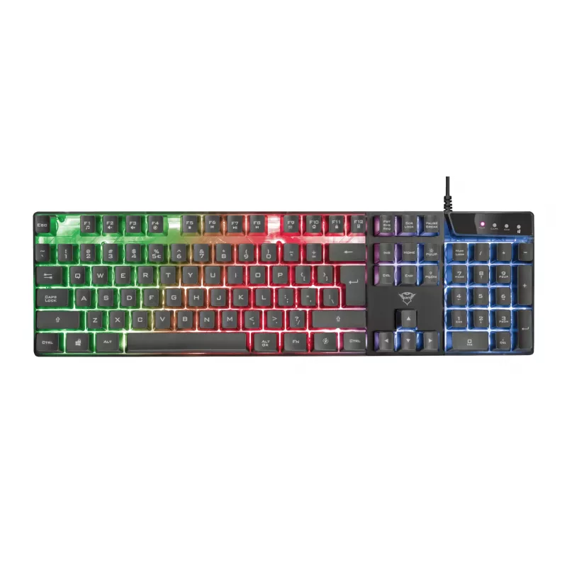 Trust GXT 835 Azor Tastatur Gaming USB Deutsch Schwarz