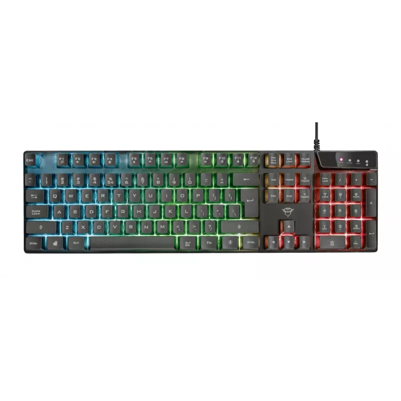 Trust GXT 835 Azor Tastatur Gaming USB Deutsch Schwarz