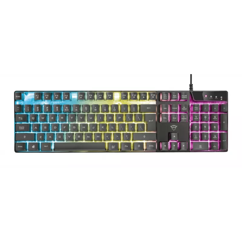 Trust GXT 835 Azor Tastatur Gaming USB Deutsch Schwarz