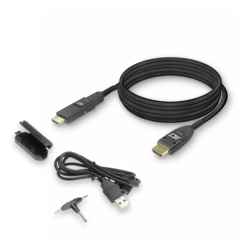 ACT 20 m HDMI High Speed 4K aktives optisches Kabel mit abnehmbarem Stecker v2.0 HDMI-A Stecker - HDMI-A Stecker