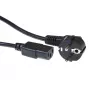 ACT Netzkabel CEE 7/7 Stecker gewinkelt - C13 schwarz 0,2 m