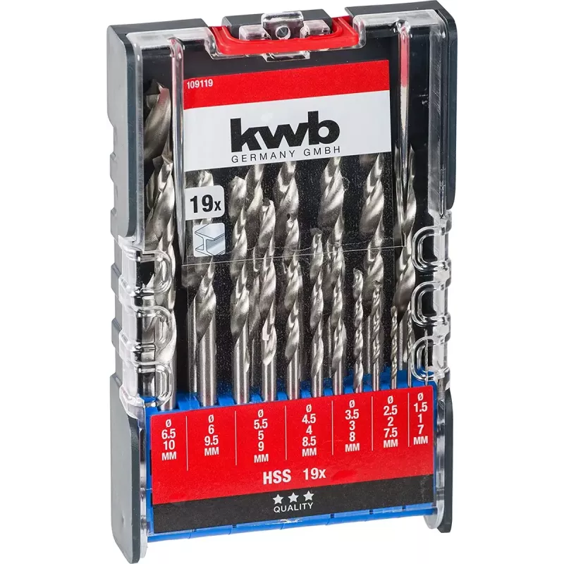 Bohrer KWB 109119 Schnellarbeitsstahl HSS