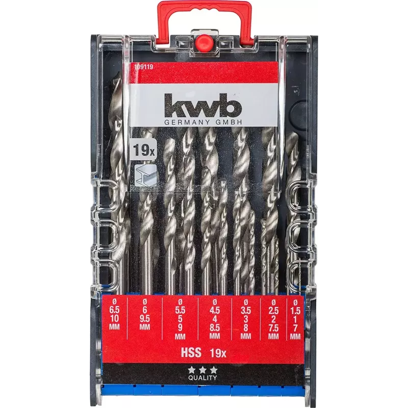 Bohrer KWB 109119 Schnellarbeitsstahl HSS