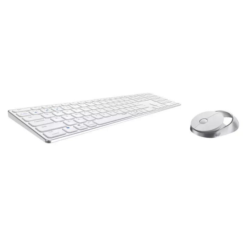 Rapoo 9850M Tastatur Maus enthalten Home RF Wireless Bluetooth QWERTZ Deutsch Weiß