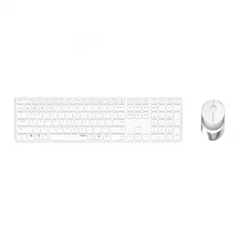 Rapoo 9850M Tastatur Maus enthalten Home RF Wireless Bluetooth QWERTZ Deutsch Weiß