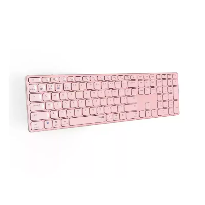 Rapoo E9800M Tastatur Wireless Bluetooth QWERTZ German Pink
