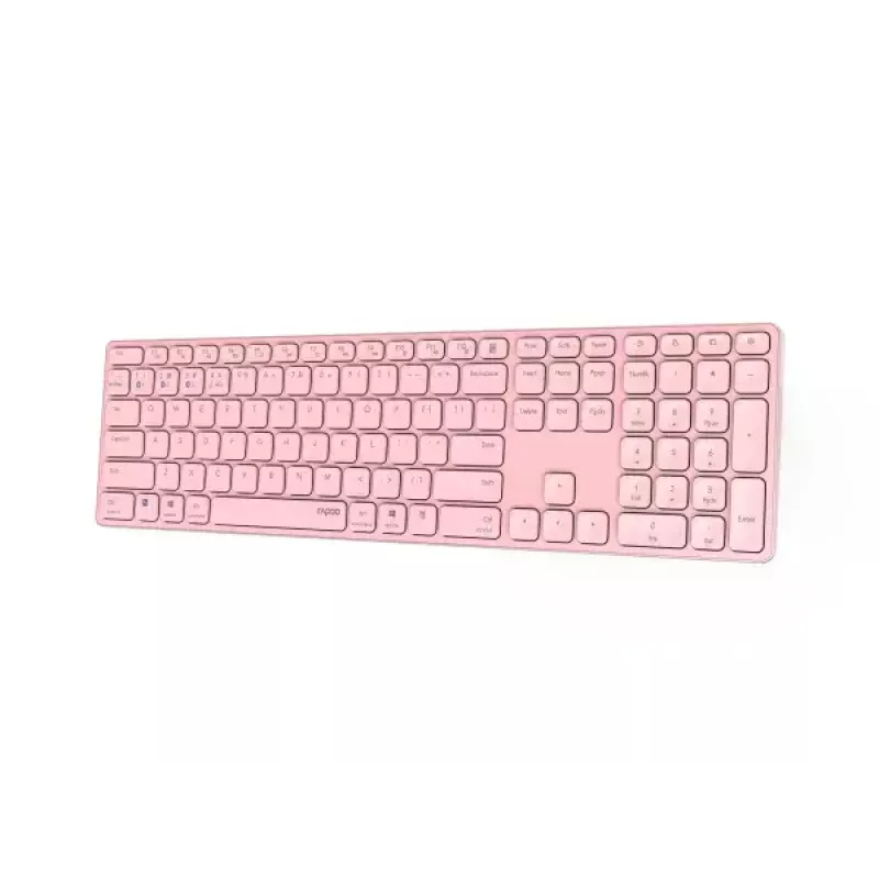Rapoo E9800M Tastatur Wireless Bluetooth QWERTZ German Pink