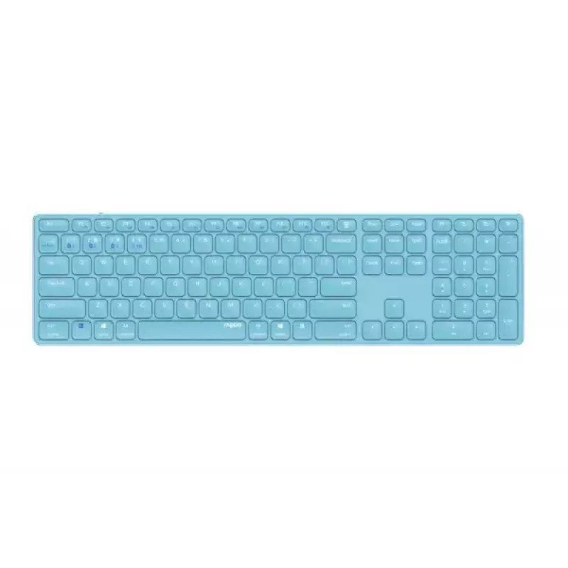 Rapoo E9800M Tastatur Home RF Wireless Bluetooth QWERTZ Deutsch Blau