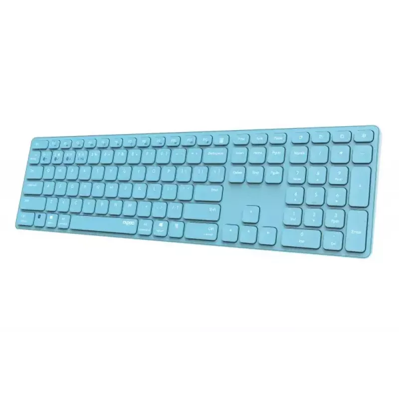 Rapoo E9800M Tastatur Home RF Wireless Bluetooth QWERTZ Deutsch Blau