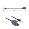 ACT Blau 5 Meter LSZH SFTP CAT6A MPTL Verlängerungskabel rastnasenschutz mit RJ45-Steckern