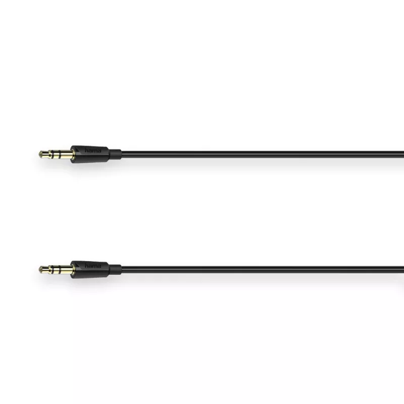 Audio-Kabel Hama Flexi-schlank 1,5 m 3,5 mm Stecker auf Stecker Schwarz