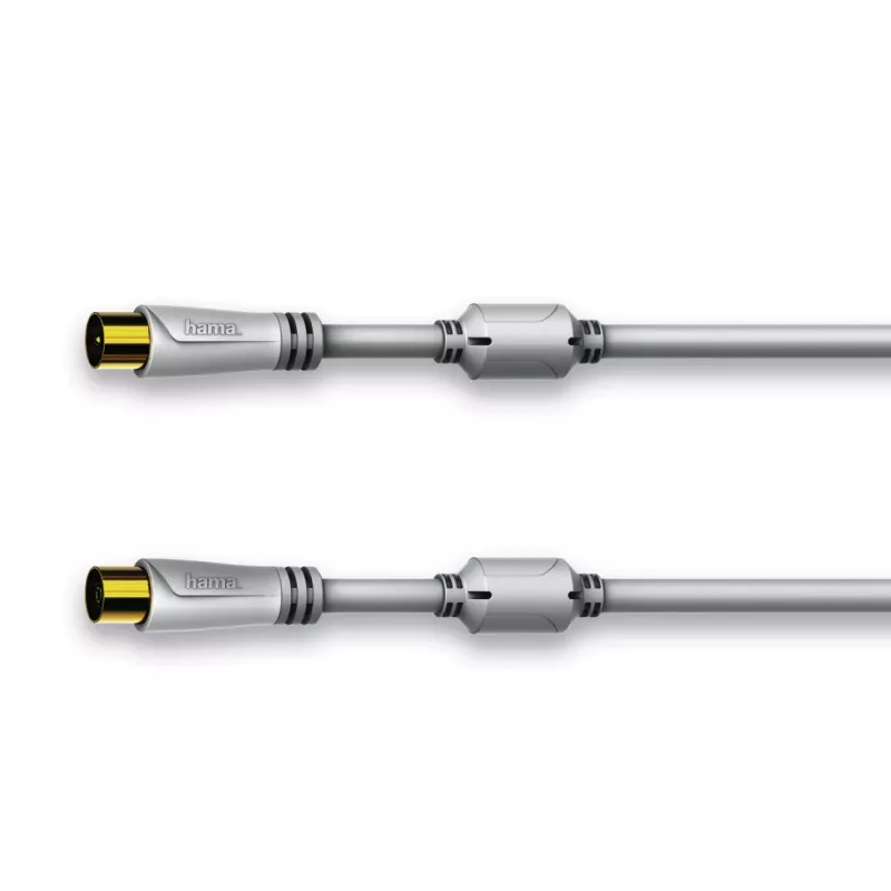Koaxialkabel Hama 00179290 7,5 m Weiß Koaxialstecker