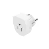 Hama 00223458 Steckdosenadapter Typ E/F Hybrid Typ B Weiß