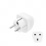 Hama 00223459 Netzstecker-Adapter Typ E/F Hybrid Typ G (UK) Weiß