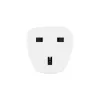 Hama 00223459 Netzstecker-Adapter Typ E/F Hybrid Typ G (UK) Weiß