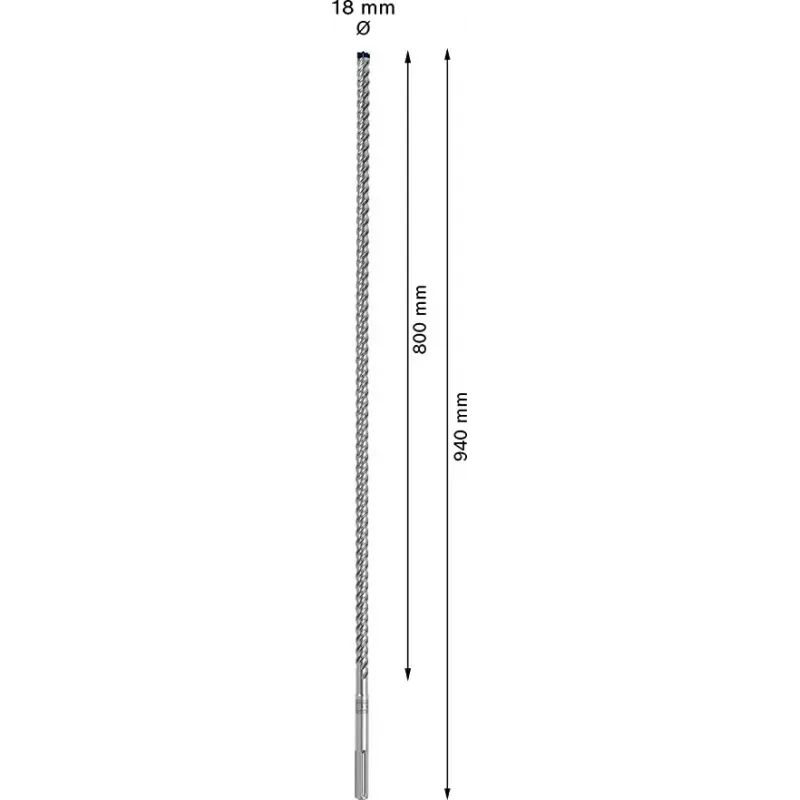 SDS-max-Bohrer Bosch Expert 18 mm x 940 mm für schwere Betonbohrarbeiten