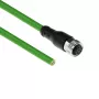 ACT Industrial 3,00 Meter Sensorkabel M12A 8-polig Buchse auf offenes Ende, Ultraflex TPE-Kabel, geschirmt