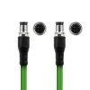 ACT Industrial 3,00 Meter Sensorkabel M12D 4-polig Stecker auf M12D 4-polig Stecker, Superflex Xtreme TPE-Kabel, geschirmt
