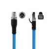 ACT Industrial 1,50 Meter Sensorleitung M12X 8-polig Stecker Gehäuse auf RJ45, Superflex SF/UTP TPE-Kabel, geschirmt