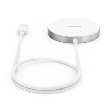 Hama MagCharge FC15 Mobiltelefon, Smartphone Weiß USB Kabelloses Laden Schnellladung Innenbereich