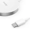 Hama MagCharge FC15 Mobiltelefon, Smartphone Weiß USB Kabelloses Laden Schnellladung Innenbereich