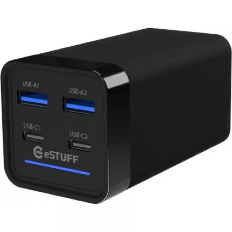 Mobiler Geräteladegerät eSTUFF ES635200 Universal Schwarz 2 USB Type-C
