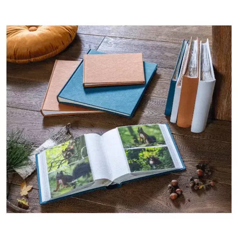 Hama Wrinkled Fotoalbum Weiß 36 Blätter 10 x 15 Buchbindung