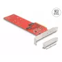 DeLOCK PCI Express x8 Karte auf 2 x interne NVMe M.2 Key M 110 mm Bifurcation Low Profile