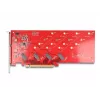 DeLOCK PCI Express x16 Card auf 4 x interne NVMe M.2 Key M 110 mm Bifurcation