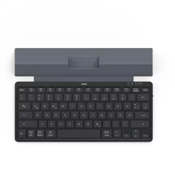 Hama Travel 600 QWERTZ German Bluetooth Schwarz, Dunkelgrau