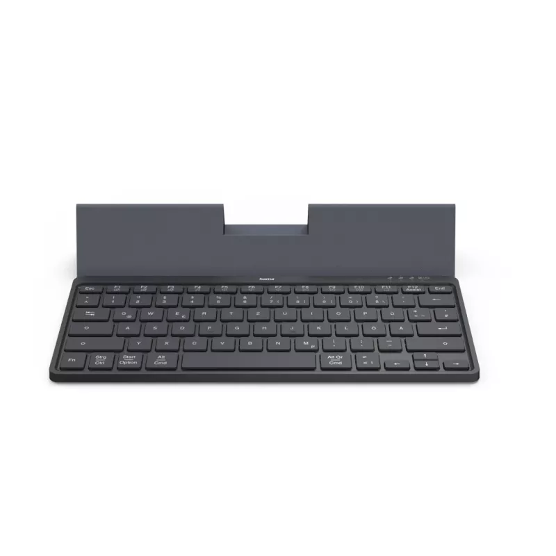 Hama Travel 600 QWERTZ German Bluetooth Schwarz, Dunkelgrau