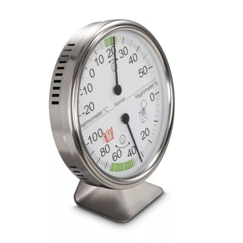 Hama Tahiti Innen-Temperatur- & Luftfeuchtigkeitssensor Mechanisches Umgebungsthermometer