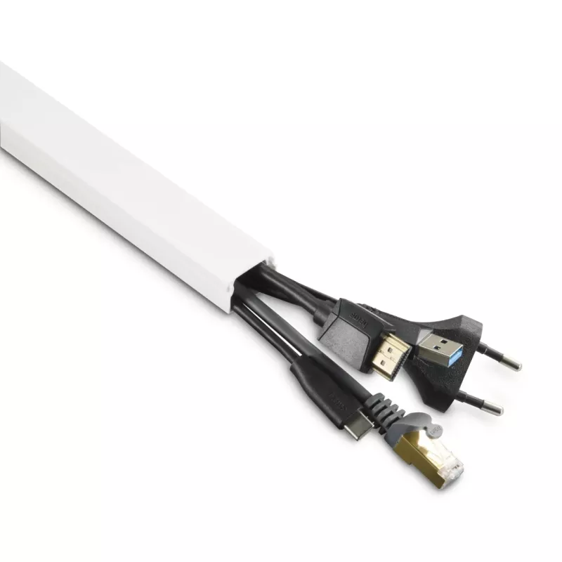 Hama 00221017 Kabelmanager Universal Kabelkanal Weiß 4 Stück