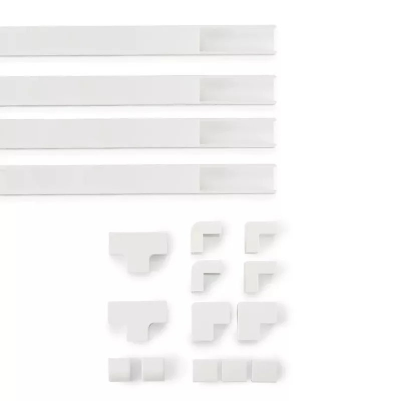 Hama 00221017 Kabelmanager Universal Kabelkanal Weiß 4 Stück