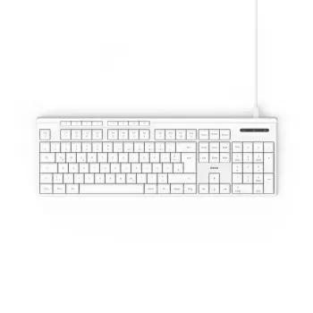Hama CK-200 Tastatur Home/Office USB QWERTZ Deutsch Weiß
