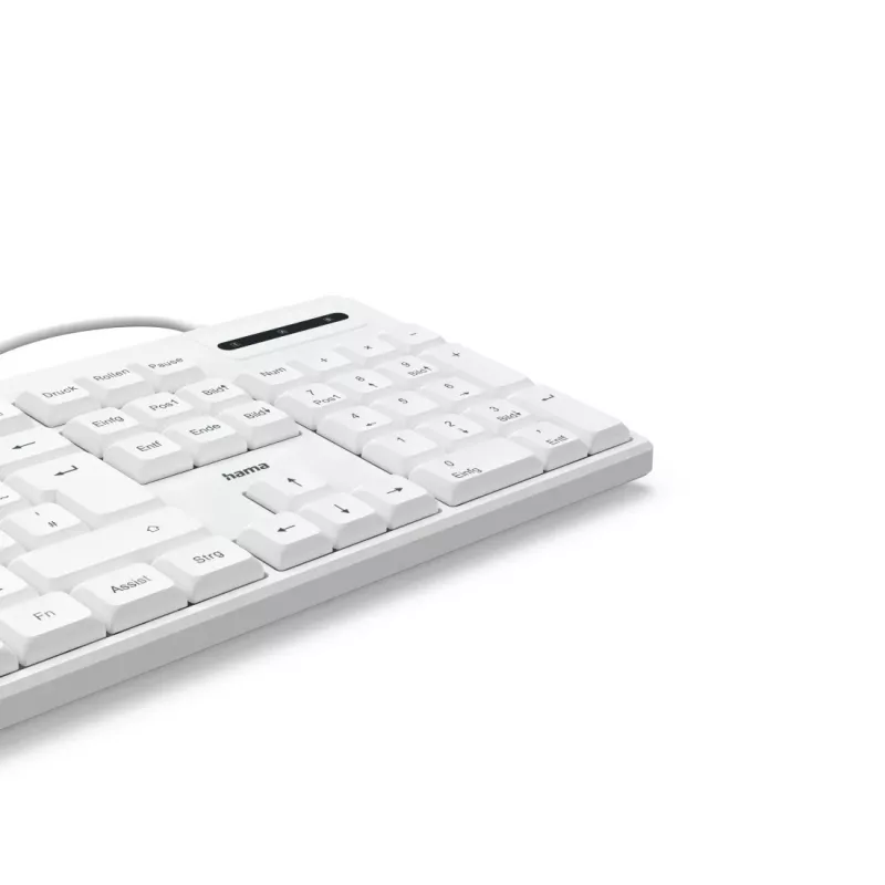 Hama CK-200 Tastatur Home/Office USB QWERTZ Deutsch Weiß