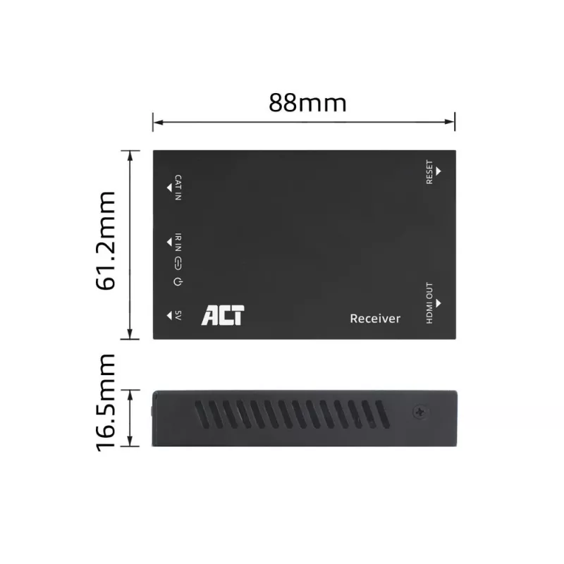 Receiver ACT AC7853 HDMI über CATx – Empfänger für HDMI-Signal über Ethernet bis zu 150 m