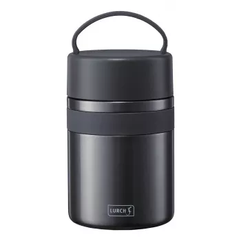 Thermobox Lurch 00240844, 0,8 L, grau, bis zu 12 h Isolierung, 110×110×190 mm