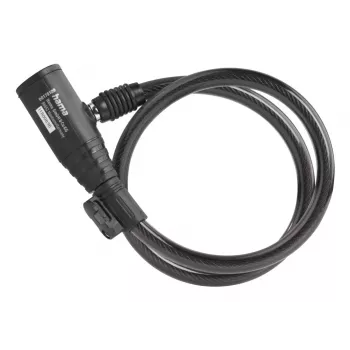 Hama 00178137 Fahrradschloss Schwarz 650 mm Kabelschloss