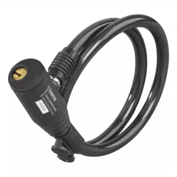 Hama 00178137 Fahrradschloss Schwarz 650 mm Kabelschloss