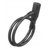 Hama 00178137 Fahrradschloss Schwarz 650 mm Kabelschloss